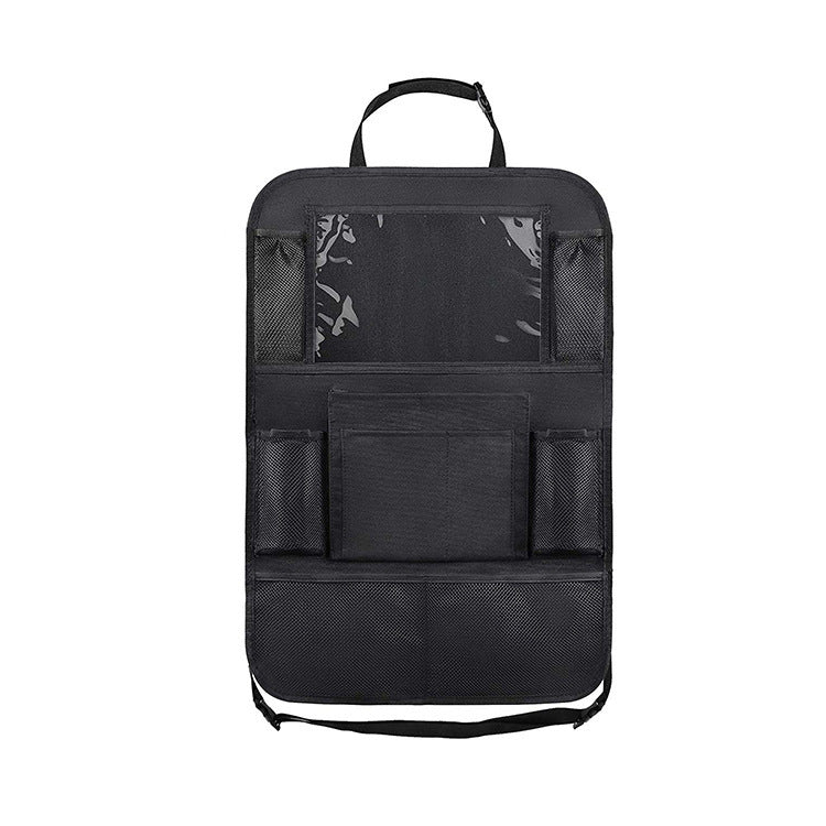 Organizador trasero negro para asiento de vehículo
