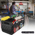 Organizador plegable negro para maletero