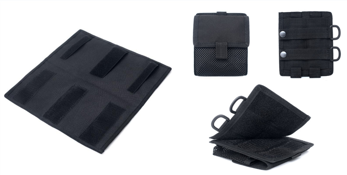 Organizador negro para parasol de vehículo